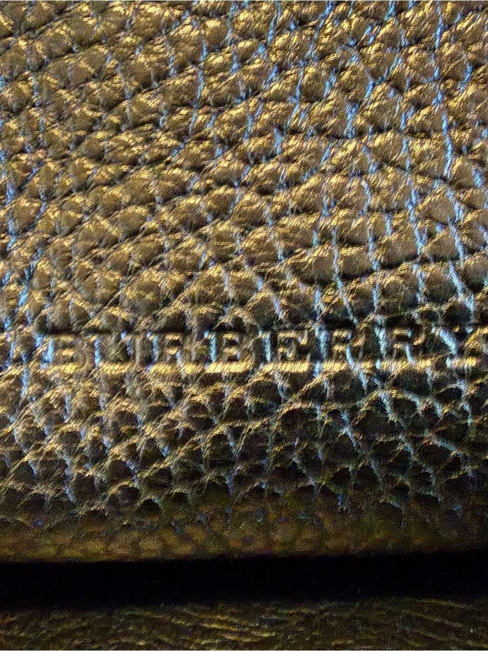 Burberry Black Pebbled Leather Hobo Shoulder Bag with Gold Hardware - Picture 2 of 7